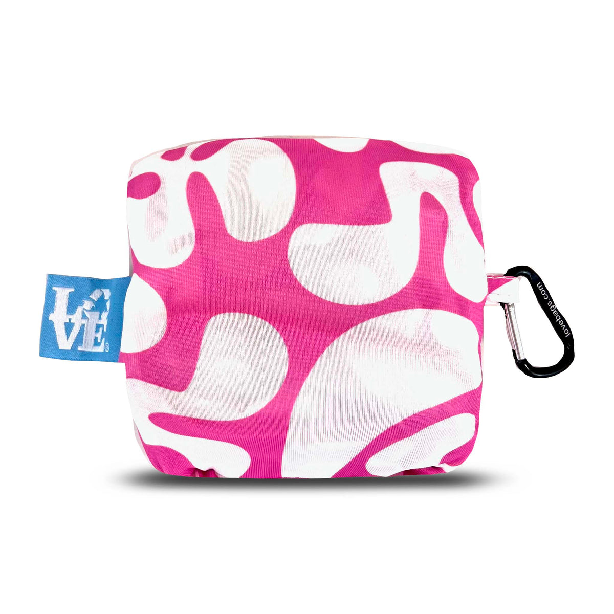 Crossbody Stash It Tote Bag -  Groovy LOVE Pink (with extra long strap)