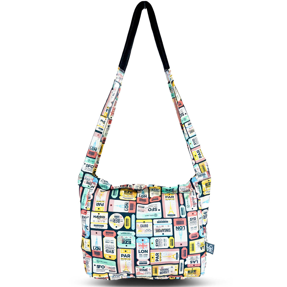 Crossbody Stash It Tote Bag -  Passport (with extra long strap)