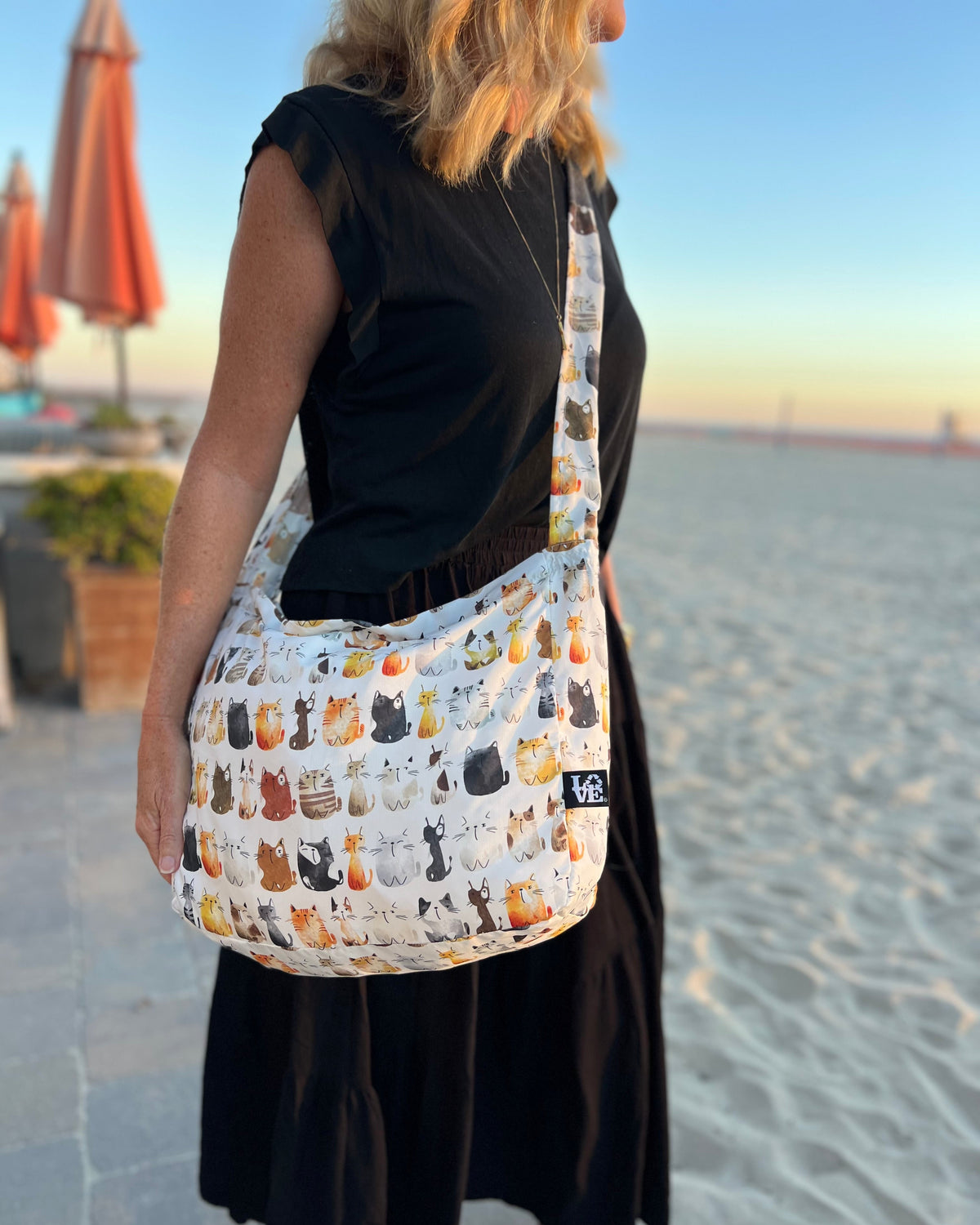 Crossbody Stash It Tote Bag — Cat's Meow