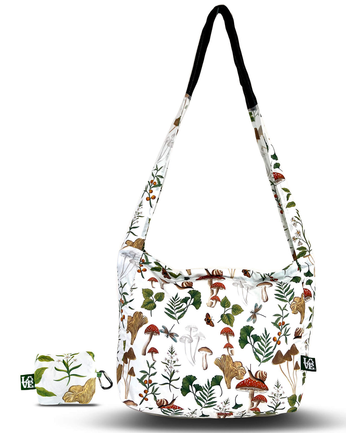 Crossbody Stash It Tote Bag — Shroom Garden