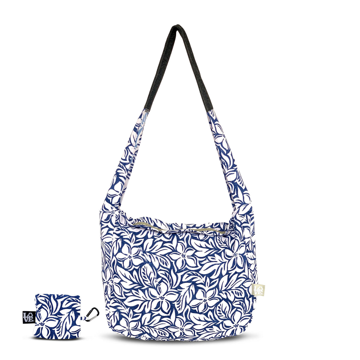 Crossbody Stash It Tote Bag - Blue Hawaii