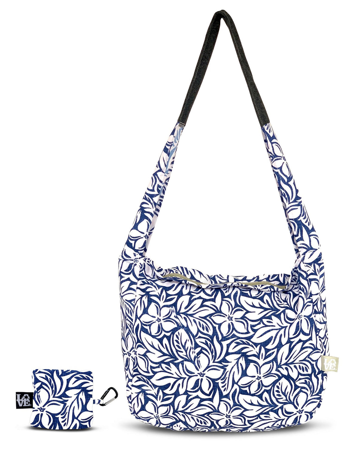 Crossbody Stash It Tote Bag - Blue Hawaii