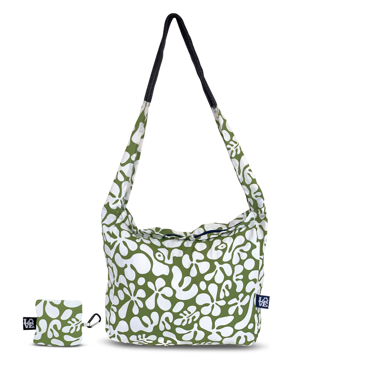 Crossbody Stash It Tote Bag - Groovy Love