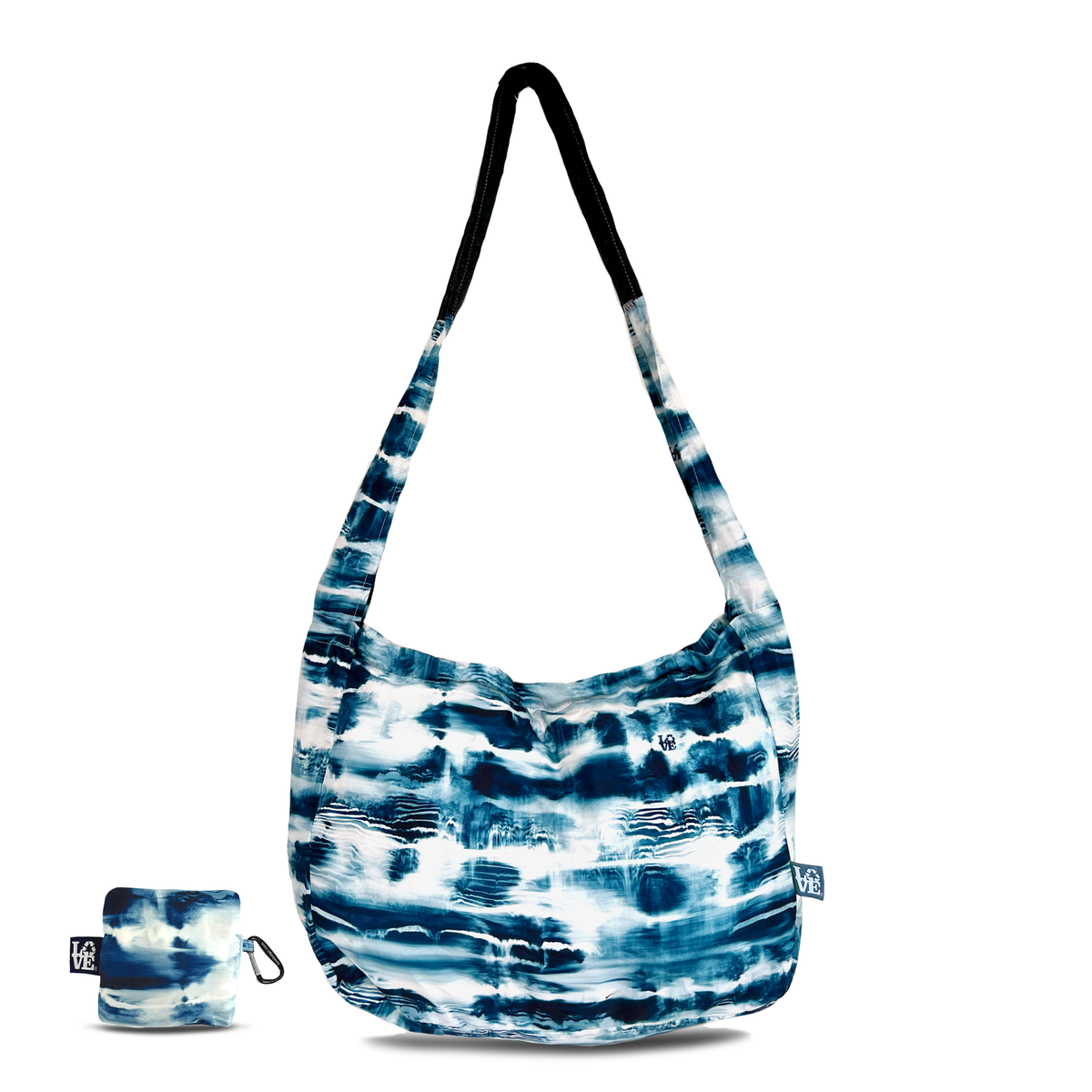 Crossbody Stash It Tote Bag  -  Ocean Tyde