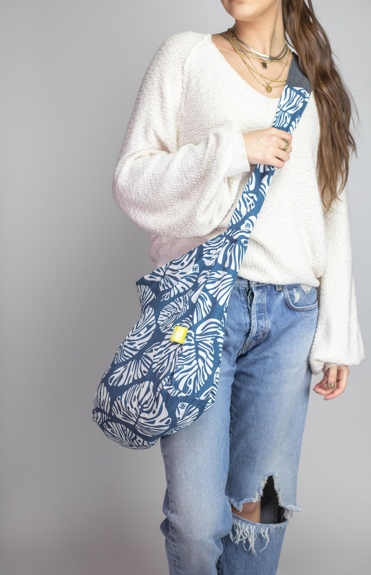 Crossbody Stash It Tote Bag  -  Turtle Bay