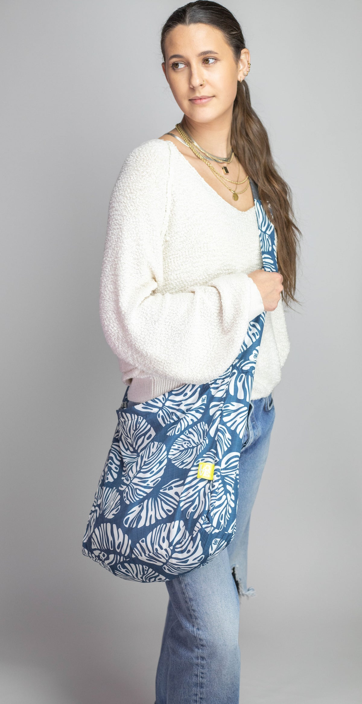 Crossbody Stash It Tote Bag  -  Turtle Bay