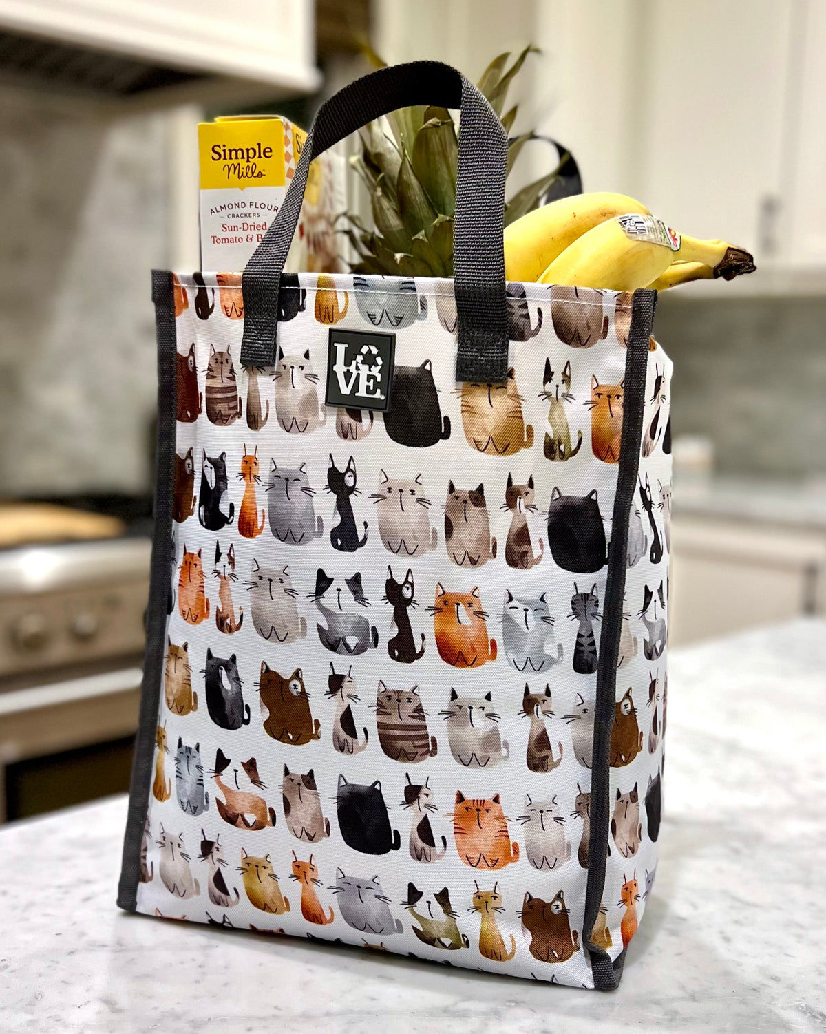 LOVE Sack Grocery Bag — Cat's Meow