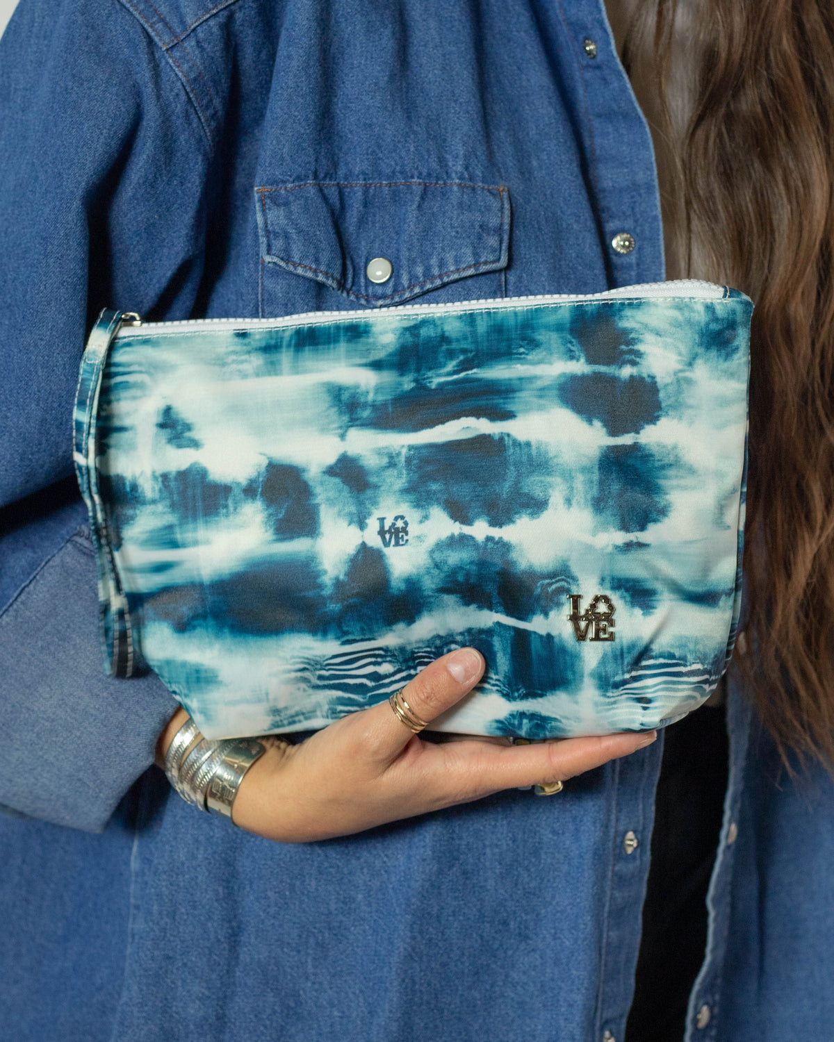 POOL PARTY Water Resistant Pouch — Ocean Tyde