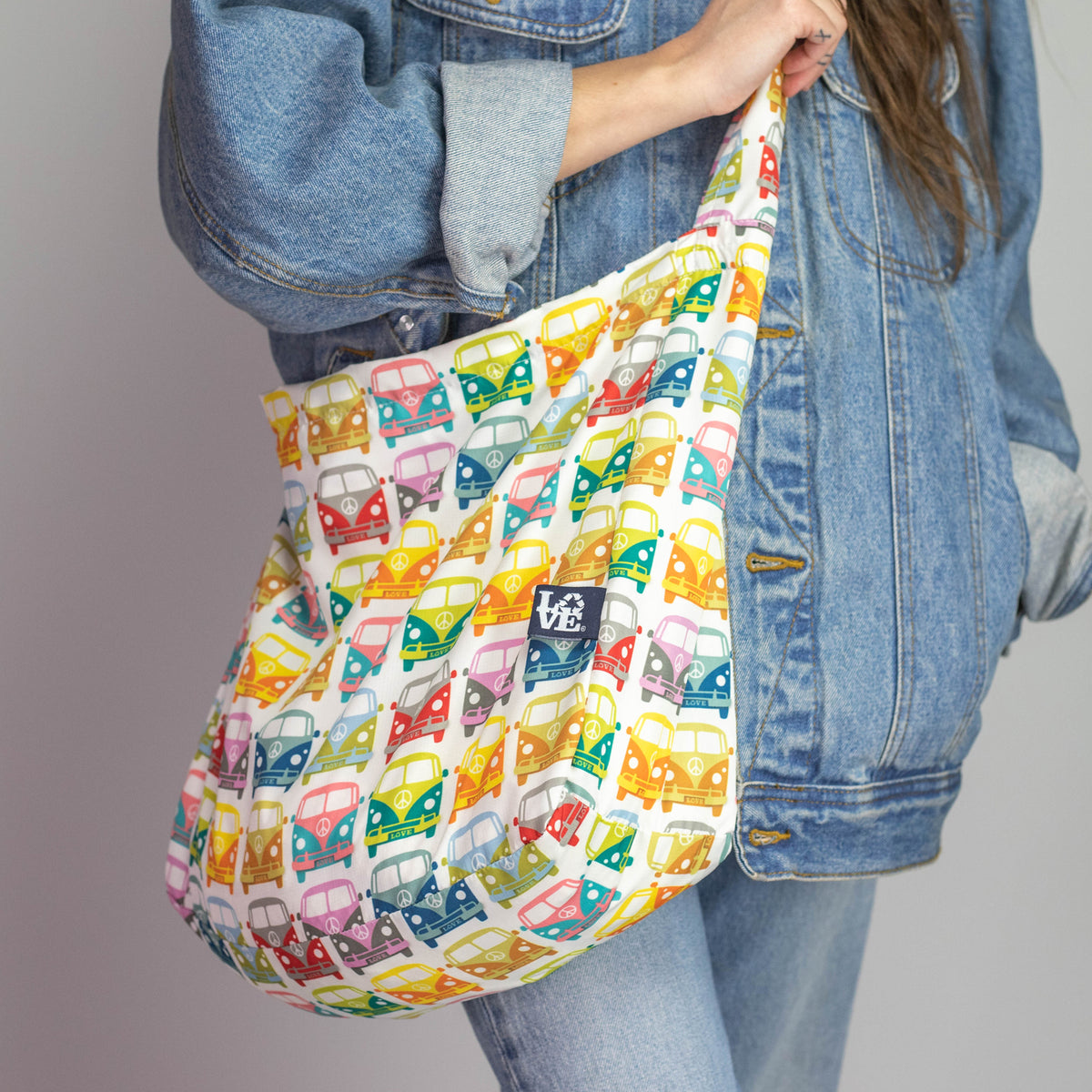Stash It Tote Bag - Love Bus