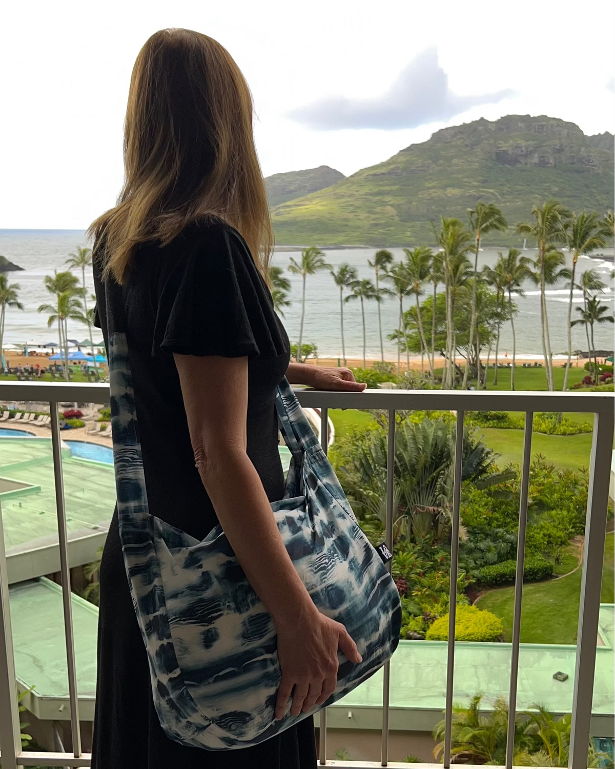 Crossbody Stash It Tote Bag — Ocean Tyde