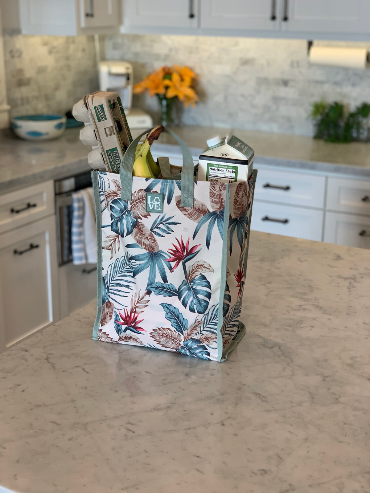 Love Sack Grocery Bag - Tropical Mist