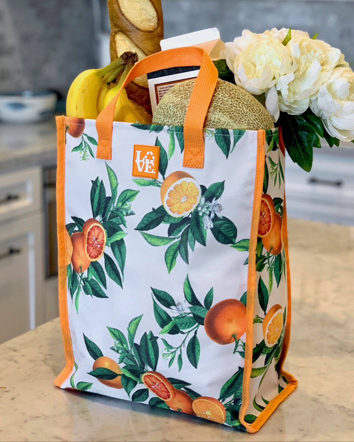 LOVE Sack Grocery Bag - Orange You Glad