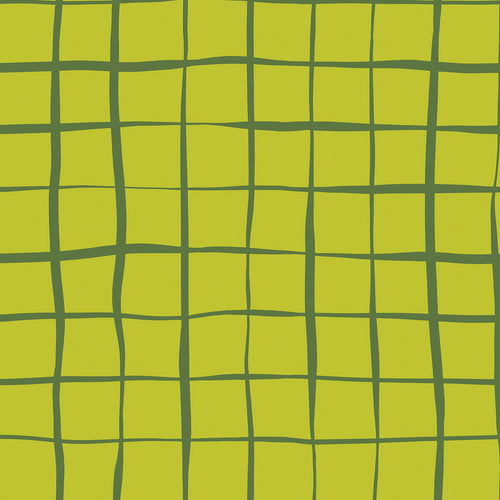 Gridlock Green Blue print
