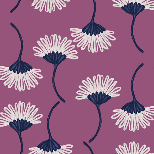 Upsy Daisy Purple print