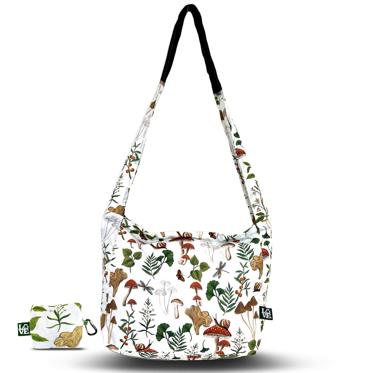 Crossbody Stash It Tote Bag - Shroom Garden