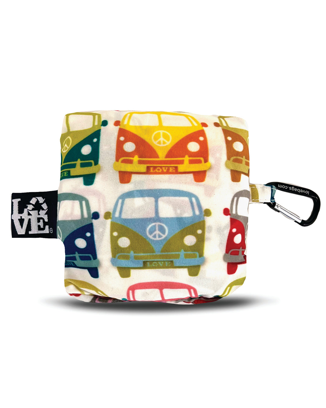 Crossbody Stash It Tote Bag - Love Bus - LOVE Reusable Bags