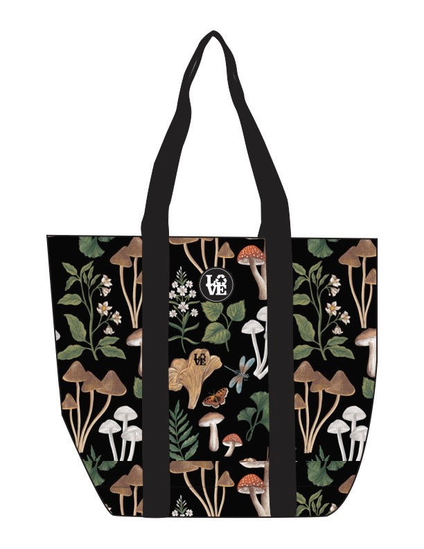 COOL IT Insulated Tote Bag - Shroom Garden Black