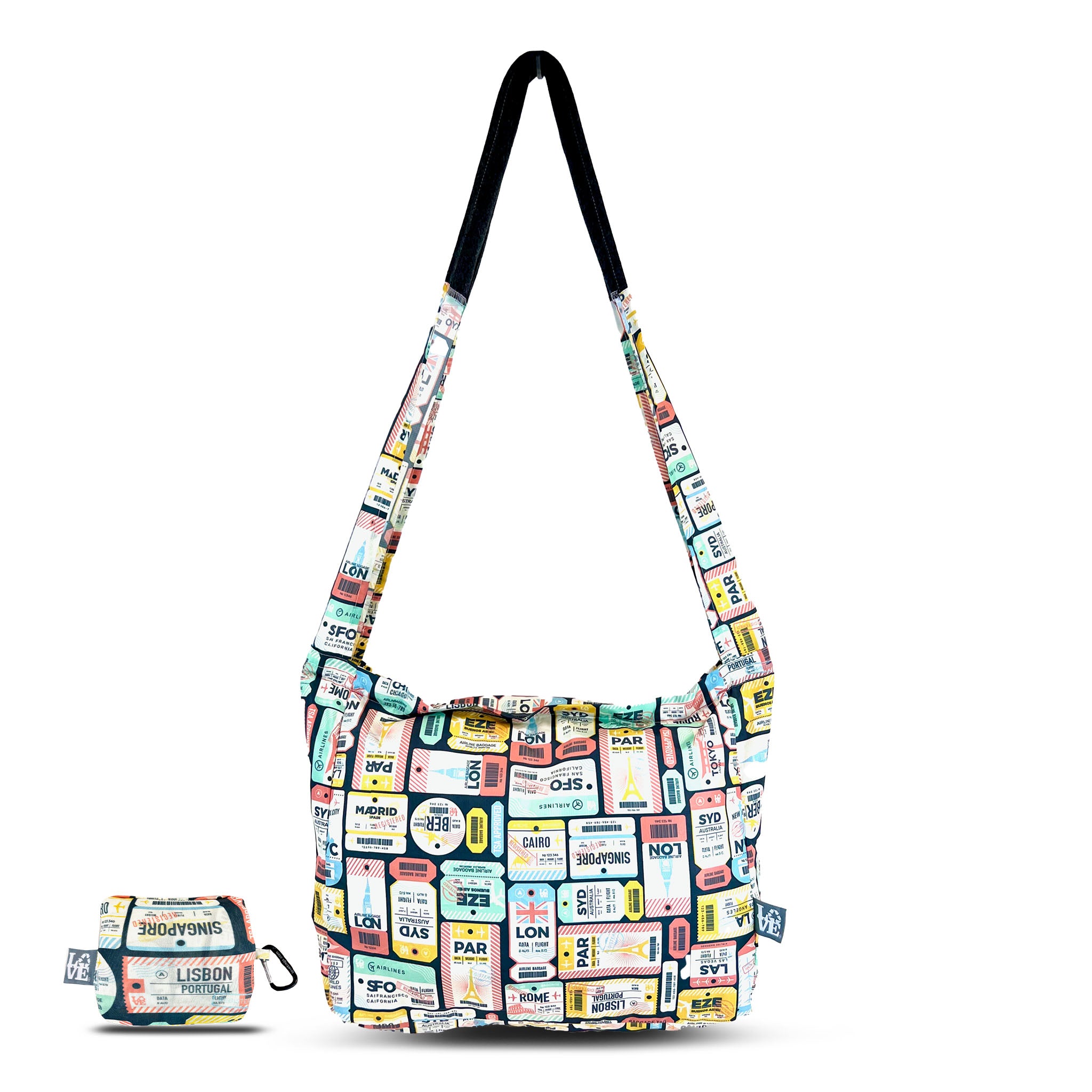 Crossbody Stash It Tote Bag - Passport (with extra long