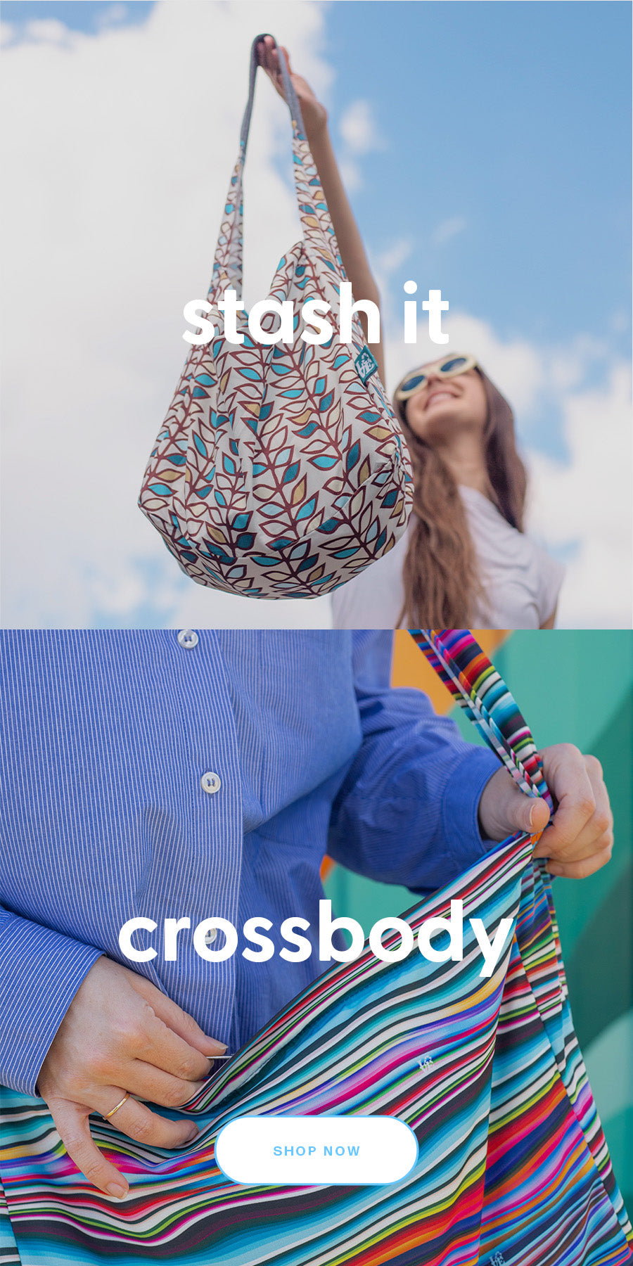 Crossbody shopping bag shop
