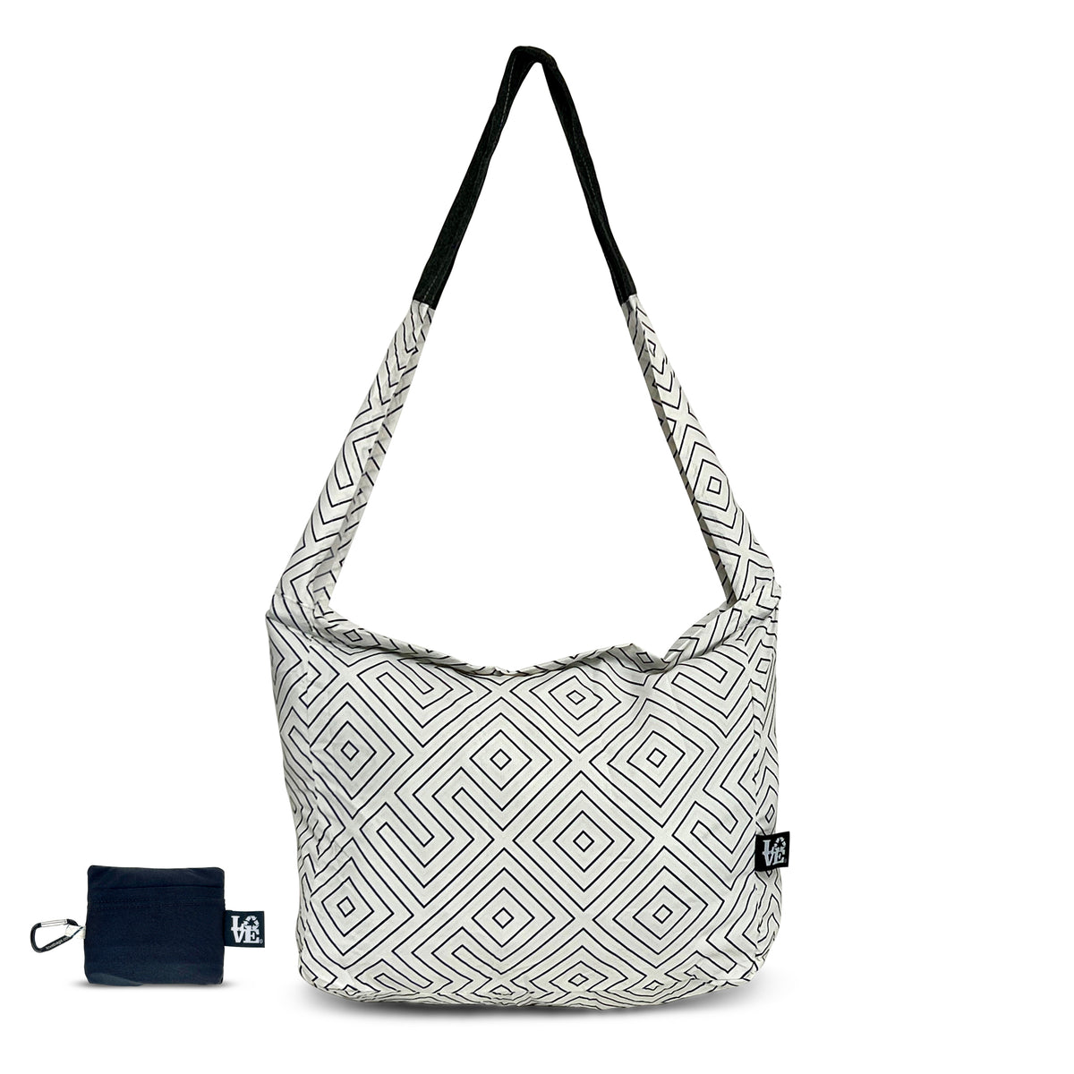 Crossbody Stash It Tote Bag - Love Maze