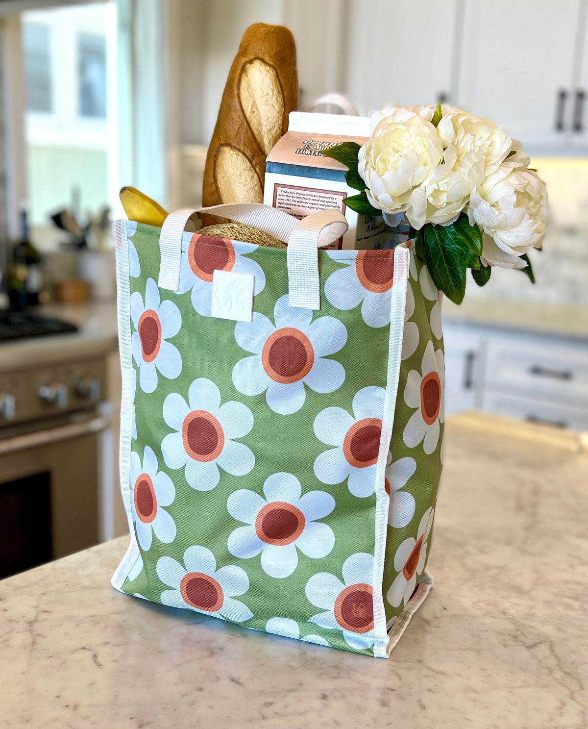 Love Sack Grocery Bag - Coming Up Daisies